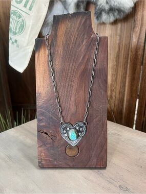 Sterling Silver Sonoran Heart Necklace